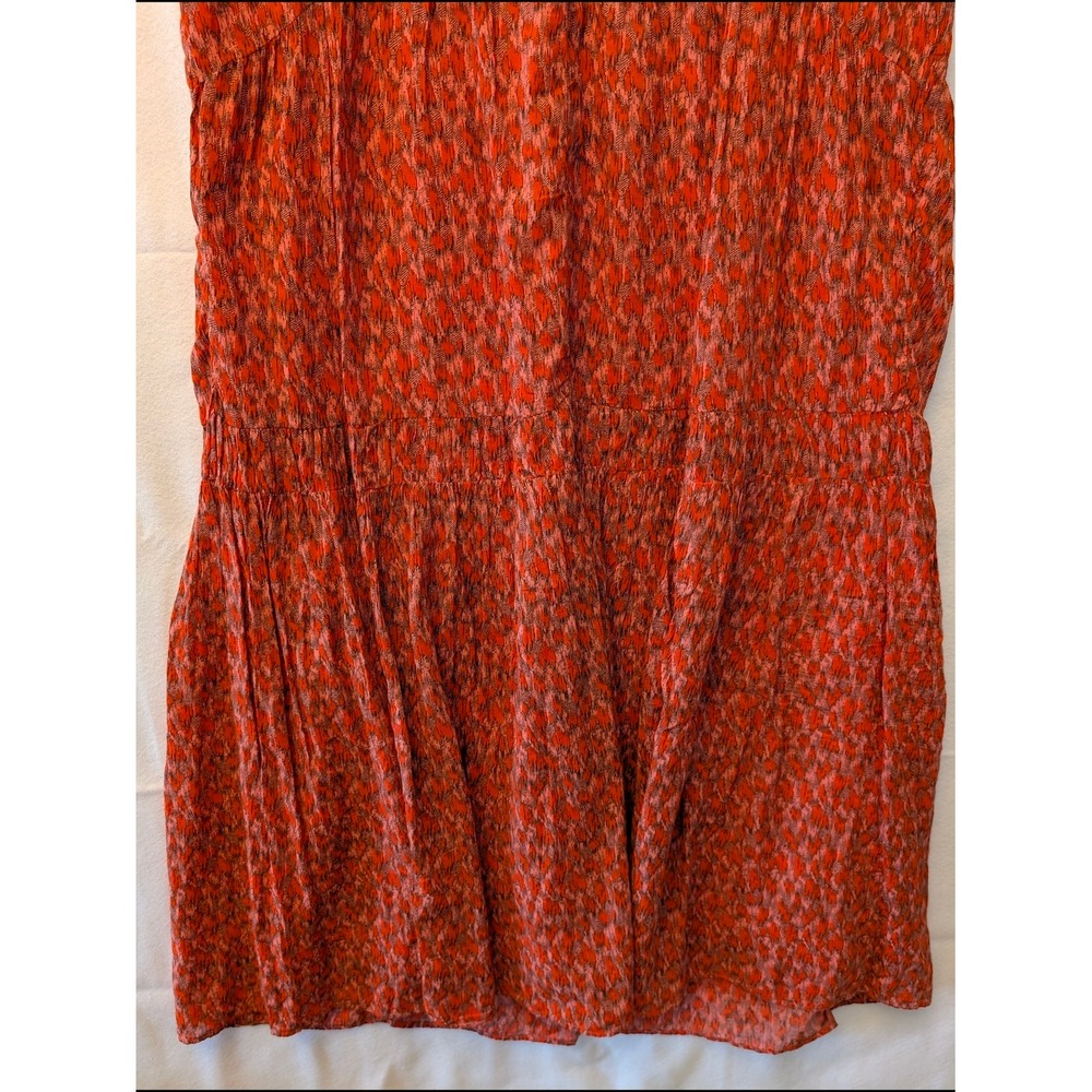 Joie Tea Rose Cotton Tiered V-Neck Midi Dress JE6001PR Mens L - Picture 10 of 13